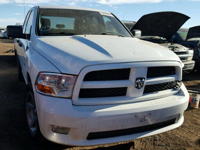 1C6RD7FT5CS302891 - 2012 DODGE RAM 1500 S WHITE photo 1