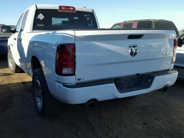 1C6RD7FT5CS302891 - 2012 DODGE RAM 1500 S WHITE photo 3