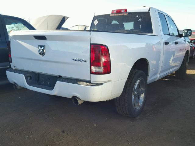 1C6RD7FT5CS302891 - 2012 DODGE RAM 1500 S WHITE photo 4