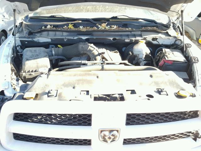 1C6RD7FT5CS302891 - 2012 DODGE RAM 1500 S WHITE photo 7