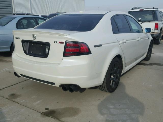 19UUA76577A016874 - 2007 ACURA TL TYPE S WHITE photo 4