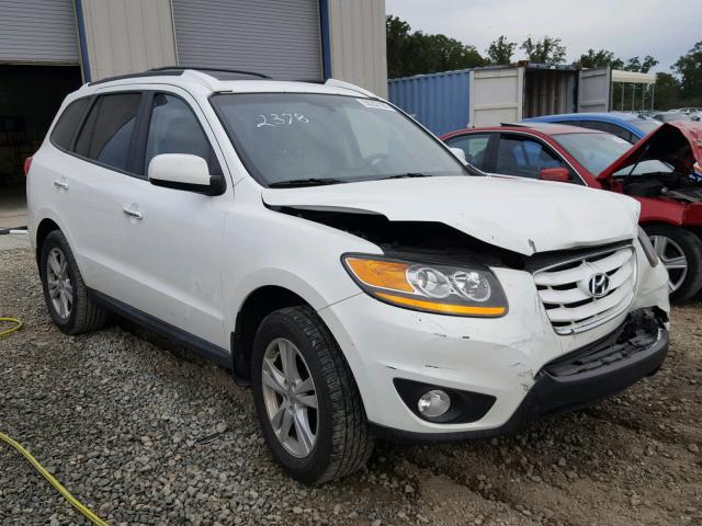 5NMSK4AG4AH342378 - 2010 HYUNDAI SANTA FE L WHITE photo 1