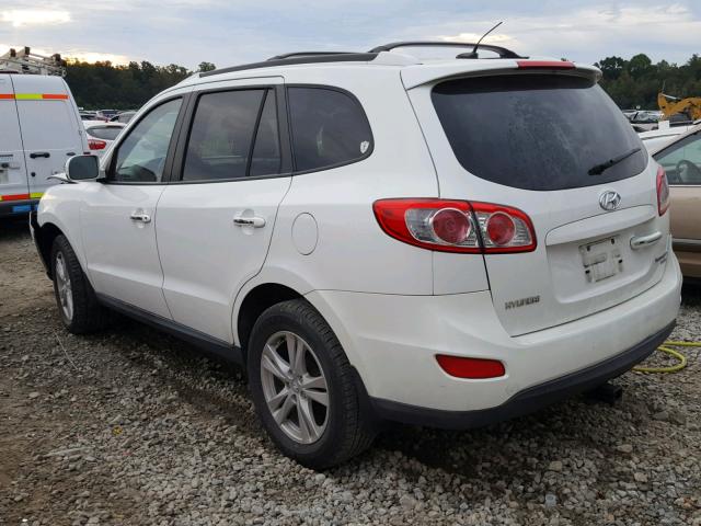 5NMSK4AG4AH342378 - 2010 HYUNDAI SANTA FE L WHITE photo 3