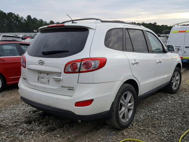 5NMSK4AG4AH342378 - 2010 HYUNDAI SANTA FE L WHITE photo 4