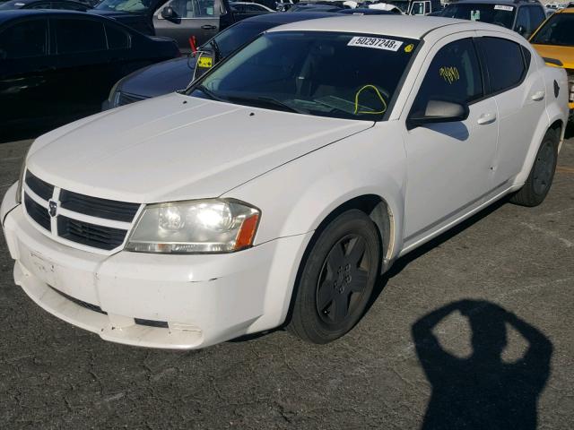 1B3CC4FB0AN174483 - 2010 DODGE AVENGER SX WHITE photo 2