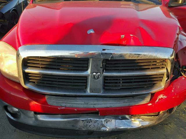 1D7HA18N36S661028 - 2006 DODGE RAM 1500 S RED photo 7