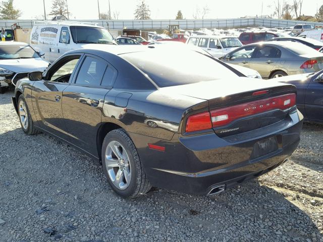 2B3CL3CG4BH507398 - 2011 DODGE CHARGER BLACK photo 3