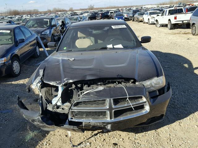 2B3CL3CG4BH507398 - 2011 DODGE CHARGER BLACK photo 8