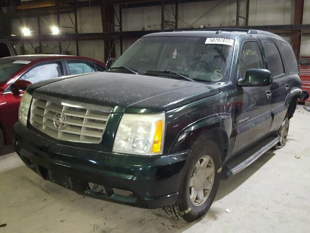 1GYEK63N62R314187 - 2002 CADILLAC ESCALADE L GREEN photo 2