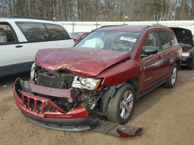 1C4NJDBB5CD524959 - 2012 JEEP COMPASS SP RED photo 2