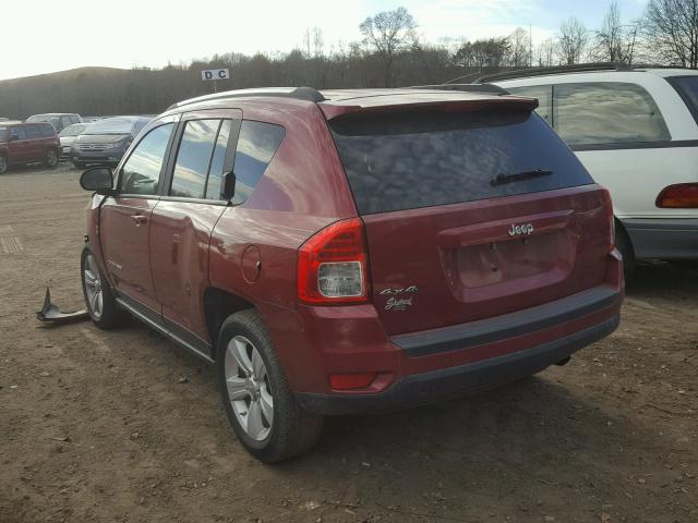 1C4NJDBB5CD524959 - 2012 JEEP COMPASS SP RED photo 3