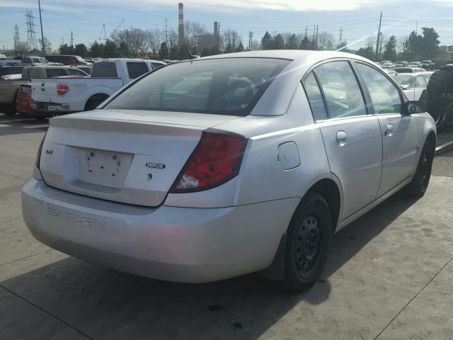 1G8AJ58F17Z201915 - 2007 SATURN ION LEVEL SILVER photo 4