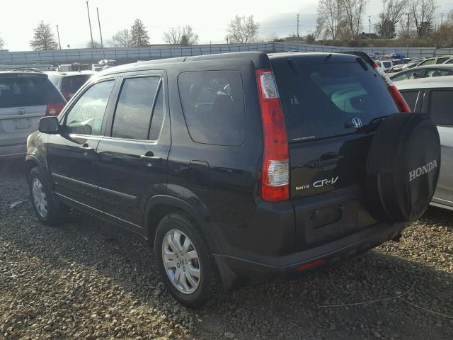 SHSRD78836U404153 - 2006 HONDA CR-V EX BLACK photo 3