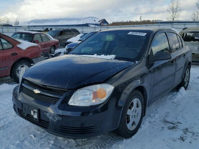 1G1AK55F367788838 - 2006 CHEVROLET COBALT LS BLACK photo 2