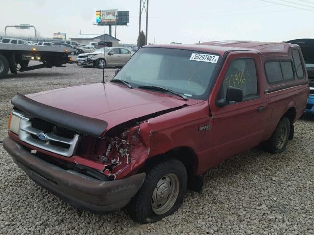 1FTCR10A4SPA30145 - 1995 FORD RANGER RED photo 2