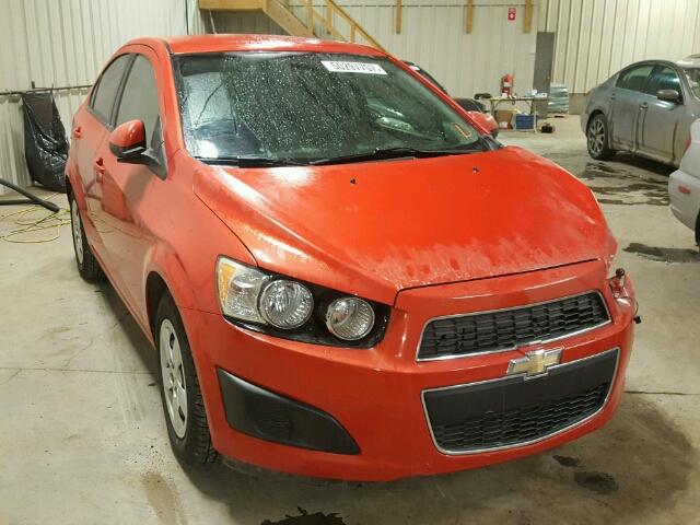 1G1JB5EH5D4212457 - 2013 CHEVROLET SONIC LS ORANGE photo 1