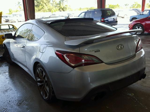 KMHHU6KJ2DU083134 - 2013 HYUNDAI GENESIS CO GRAY photo 3