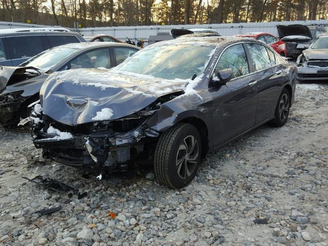 1HGCR2F31HA225129 - 2017 HONDA ACCORD LX GRAY photo 2