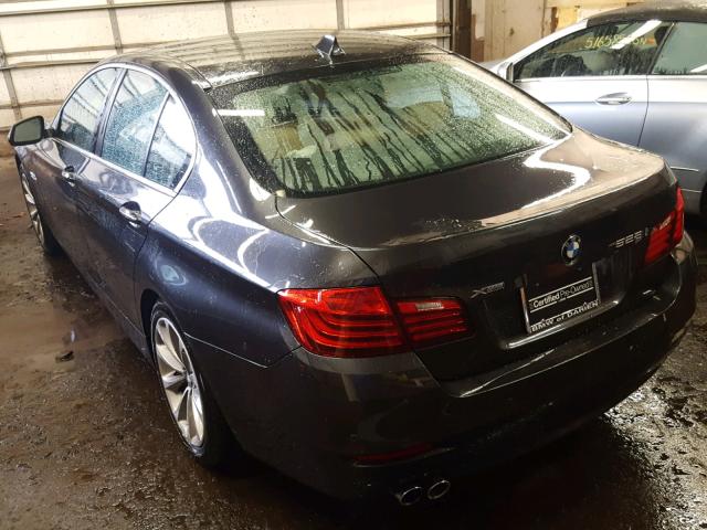 WBA5A7C59GG147287 - 2016 BMW 528 XI BLACK photo 3