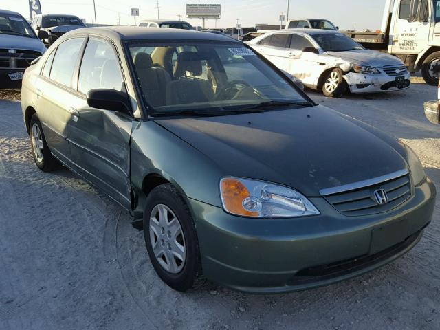 2HGES16543H564129 - 2003 HONDA CIVIC LX GREEN photo 1