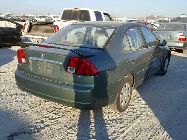 2HGES16543H564129 - 2003 HONDA CIVIC LX GREEN photo 4