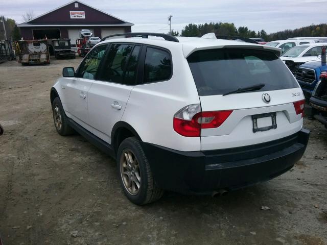 WBXPA73474WC38374 - 2004 BMW X3 2.5I WHITE photo 3