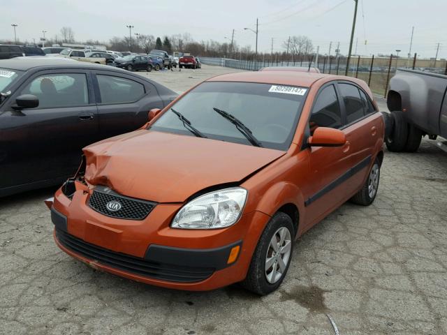 KNADE243596548506 - 2009 KIA RIO 5 SX ORANGE photo 2