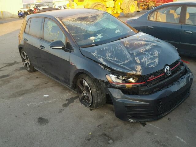 3VW547AU6GM054718 - 2016 VOLKSWAGEN GTI S/SE BLACK photo 1