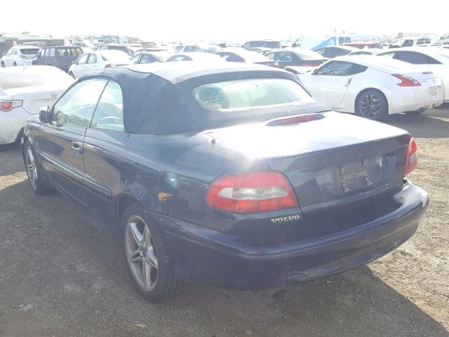 YV1NC56D9YJ013284 - 2000 VOLVO C70 TURBO BLUE photo 3