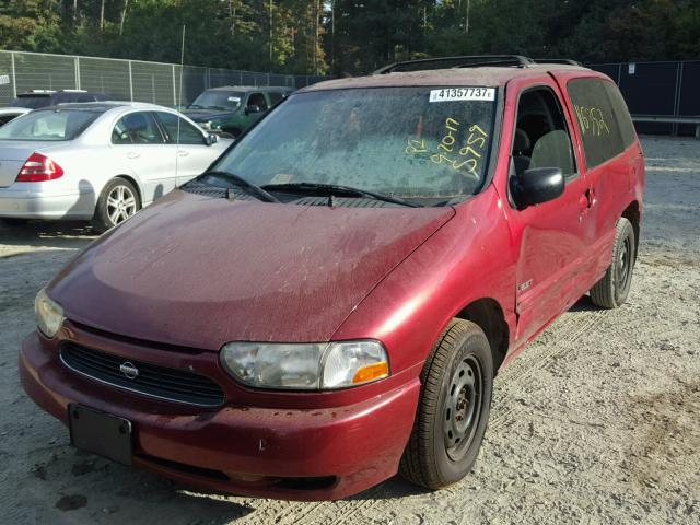 4N2XN11T8XD825959 - 1999 NISSAN QUEST SE RED photo 2