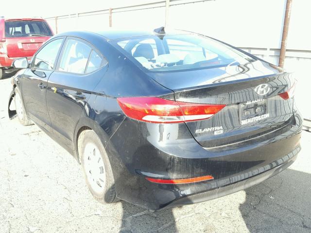 5NPD74LF3HH092580 - 2017 HYUNDAI ELANTRA SE BLACK photo 3