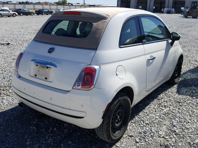 3C3CFFDR0CT378211 - 2012 FIAT 500 POP WHITE photo 4