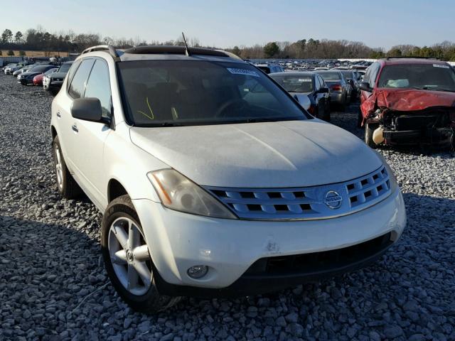 JN8AZ08W33W218801 - 2003 NISSAN MURANO SL WHITE photo 1