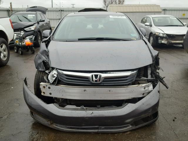 19XFB2F9XCE023657 - 2012 HONDA CIVIC EXL BLACK photo 9