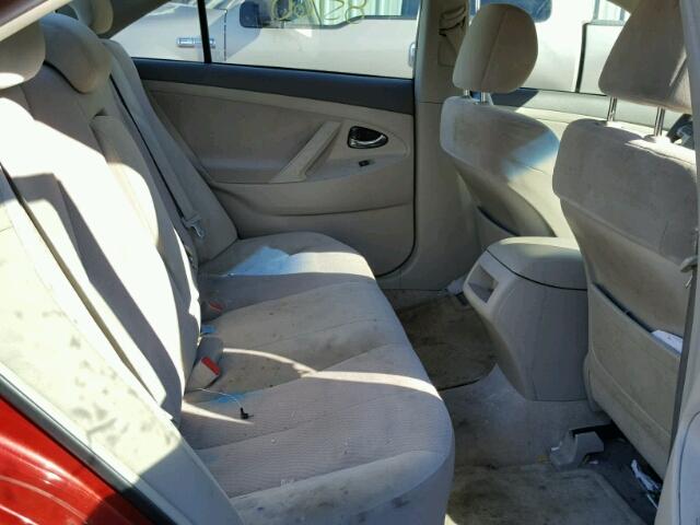 4T1BF3EK1AU053427 - 2010 TOYOTA CAMRY BASE RED photo 6