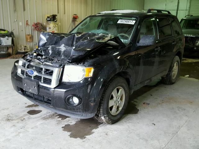 1FMCU9D71CKB83894 - 2012 FORD ESCAPE XLT BLACK photo 2