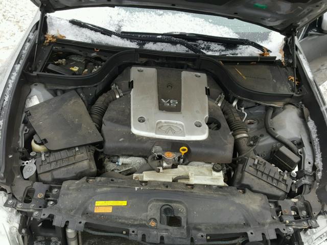 JNKBV61F68M264486 - 2008 INFINITI G35 GRAY photo 7