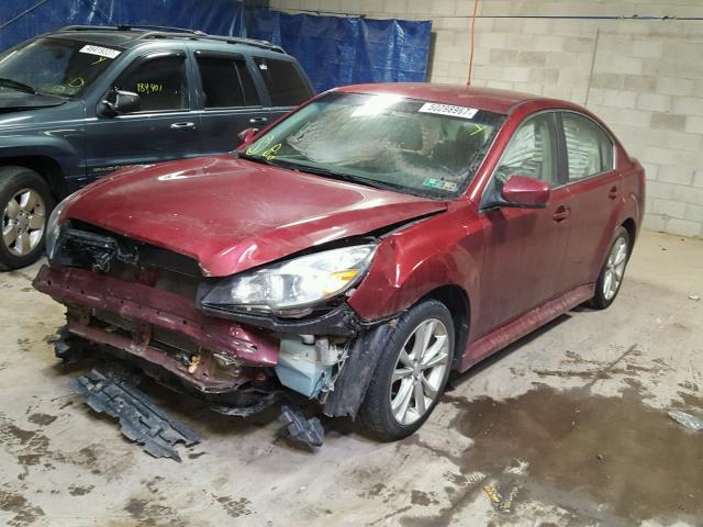 4S3BMBC60D3021492 - 2013 SUBARU LEGACY 2.5 MAROON photo 2