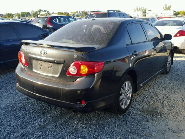 1NXBU40E99Z066998 - 2009 TOYOTA COROLLA BA BLACK photo 4