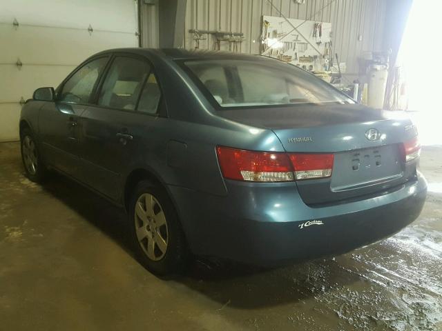 KMHET46C66A111284 - 2006 HYUNDAI SONATA GL BLUE photo 3