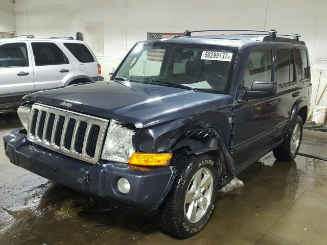 1J8HG48P87C592062 - 2007 JEEP COMMANDER BLUE photo 2