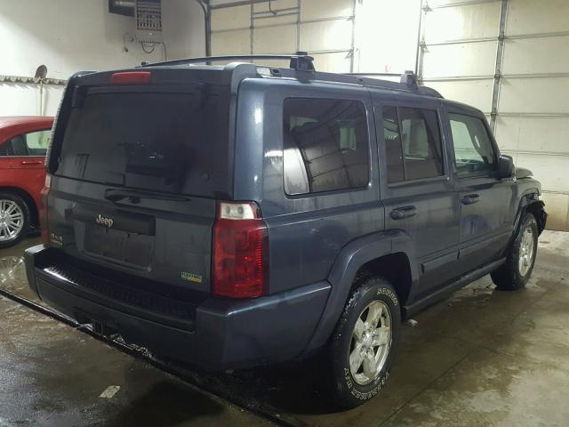 1J8HG48P87C592062 - 2007 JEEP COMMANDER BLUE photo 4