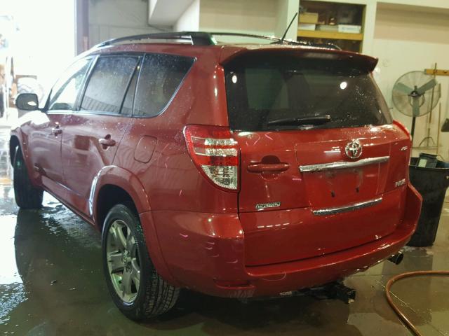 JTMRK4DV9B5105236 - 2011 TOYOTA RAV4 SPORT MAROON photo 3