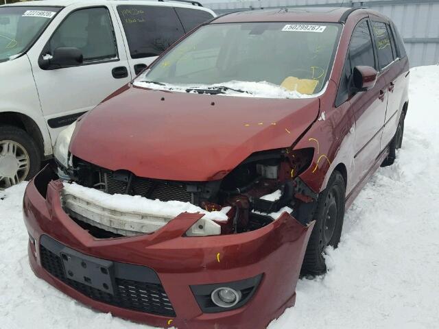 JM1CR293780304630 - 2008 MAZDA 5 RED photo 2