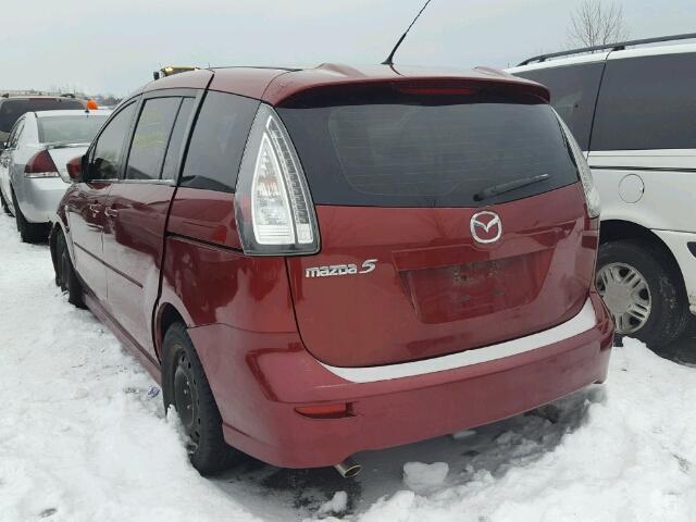 JM1CR293780304630 - 2008 MAZDA 5 RED photo 3