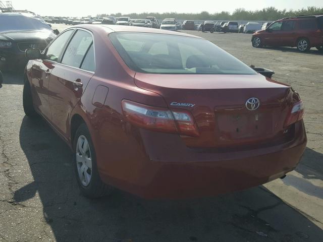 4T1BE46K09U409952 - 2009 TOYOTA CAMRY BASE RED photo 3