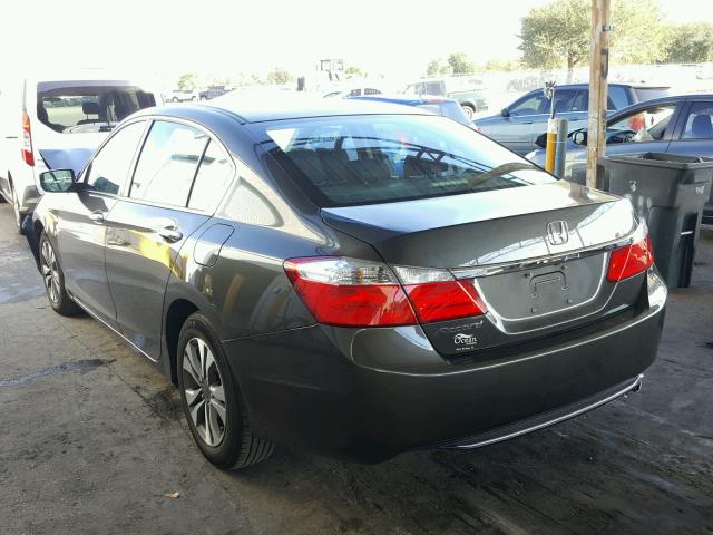 1HGCR2F31EA263066 - 2014 HONDA ACCORD LX GRAY photo 3