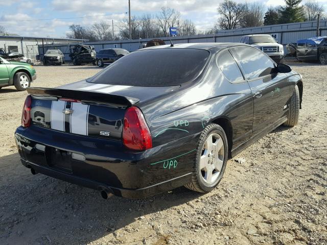 2G1WL15C269262393 - 2006 CHEVROLET MONTE CARL BLACK photo 4