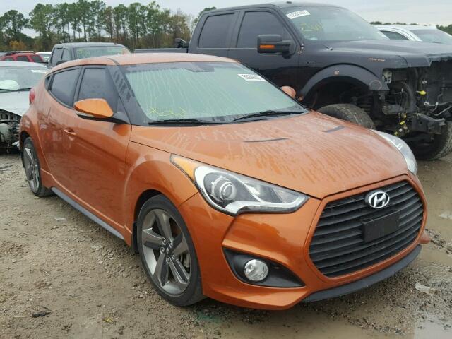 KMHTC6AE5FU237243 - 2015 HYUNDAI VELOSTER T ORANGE photo 2