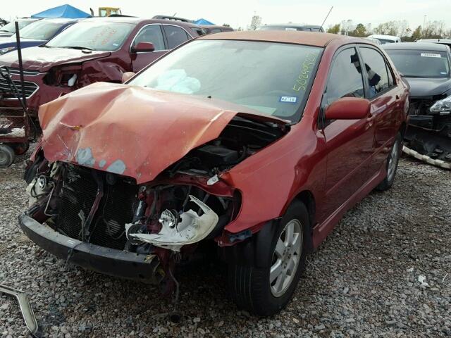 1NXBR32E24Z237883 - 2004 TOYOTA COROLLA CE RED photo 2